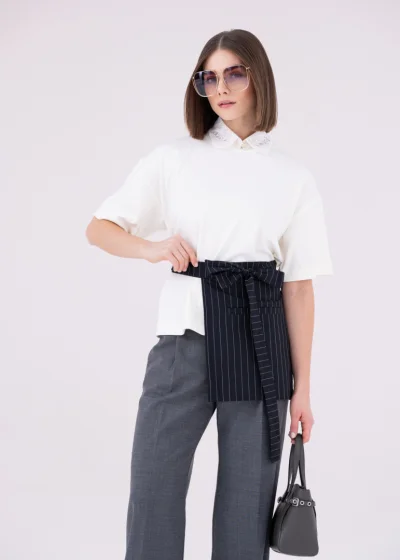 Pocket apron SAKKIE stripes