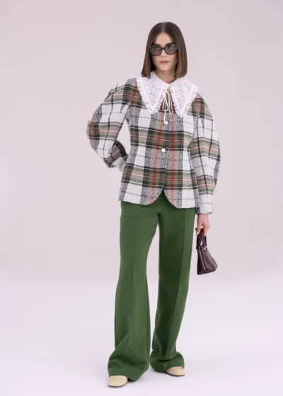 AURETTE checkered jacket