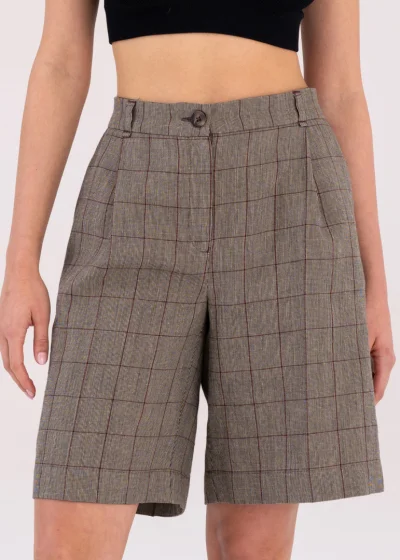 PANSY checkered shorts