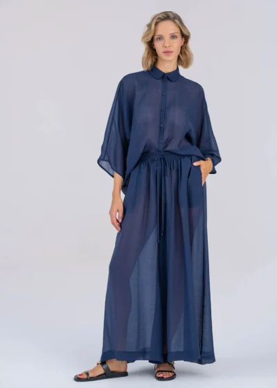 MUSE trousers navy blue