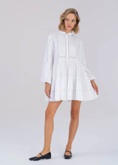 Dress FLORES white