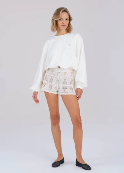 PEARL sweatshirt ecru