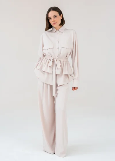 LODEN peplum top