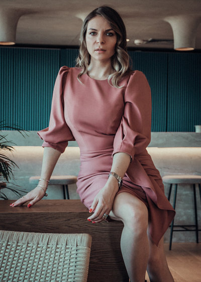 Sukienka CONSTANCE róż